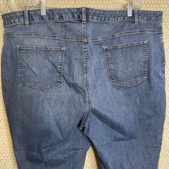TALBOTS Simply Flattering 5 Pocket Womens Plus Size Ankle Length Jeans Size 26W - Picture 6 of 9